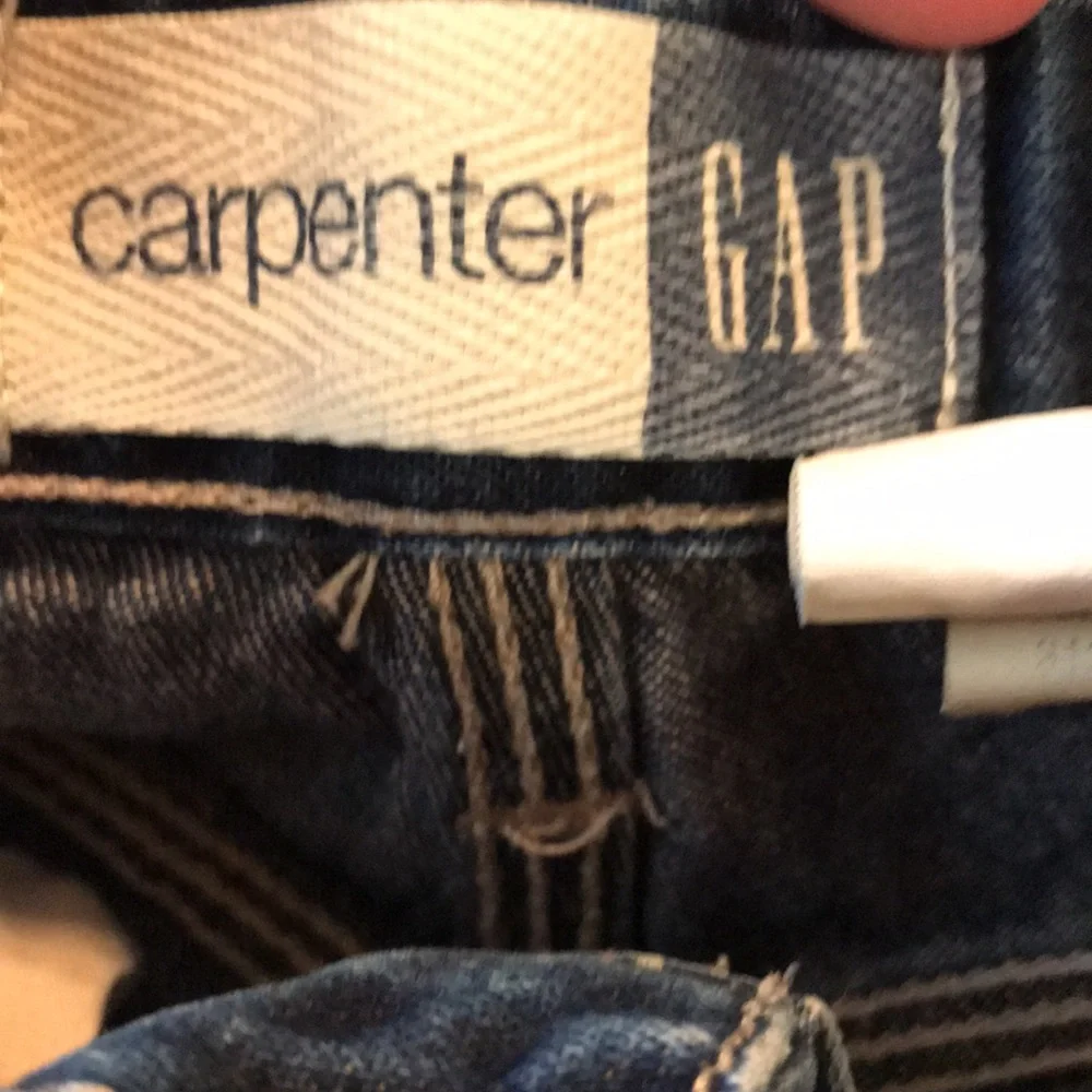 Vintage Gap boy’s 4 heavy duty adjustable waist denim carpenter jean shorts EUC